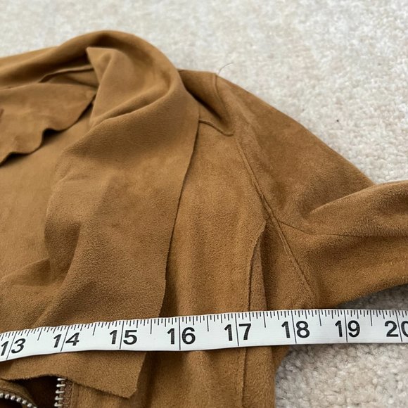 Blank NYC Moto Suede Jacket S Tan - Picture 6 of 8
